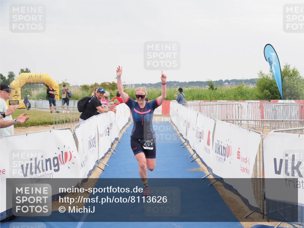 22.06.2025 - Viking Triathlon MichiJ http://msf.ph/oto/8113626 22.06.2025 16:44:51 Ziel 470 meine-sportfotos.de