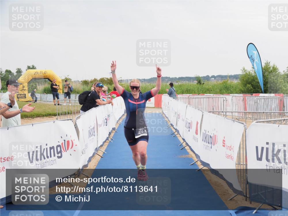 22.06.2025 - Viking Triathlon MichiJ http://msf.ph/oto/8113641 22.06.2025 16:44:51 Ziel 470 meine-sportfotos.de