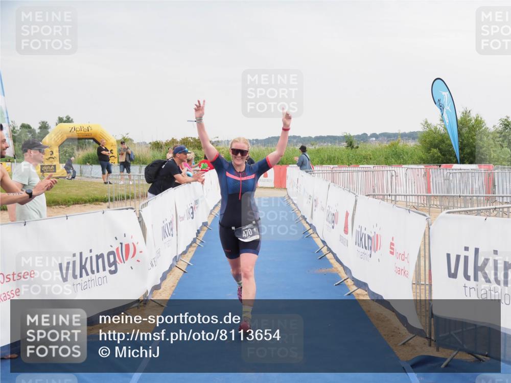 22.06.2025 - Viking Triathlon MichiJ http://msf.ph/oto/8113654 22.06.2025 16:44:51 Ziel 470 meine-sportfotos.de