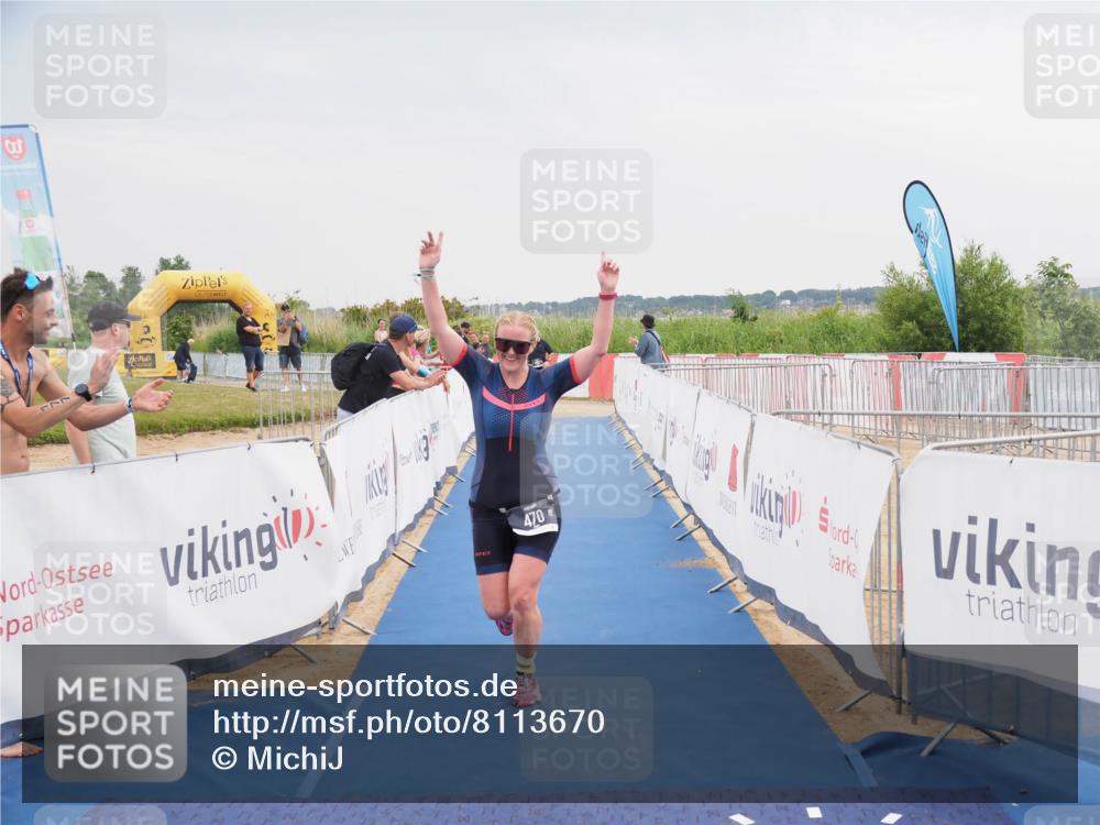 22.06.2025 - Viking Triathlon MichiJ http://msf.ph/oto/8113670 22.06.2025 16:44:51 Ziel 470 meine-sportfotos.de