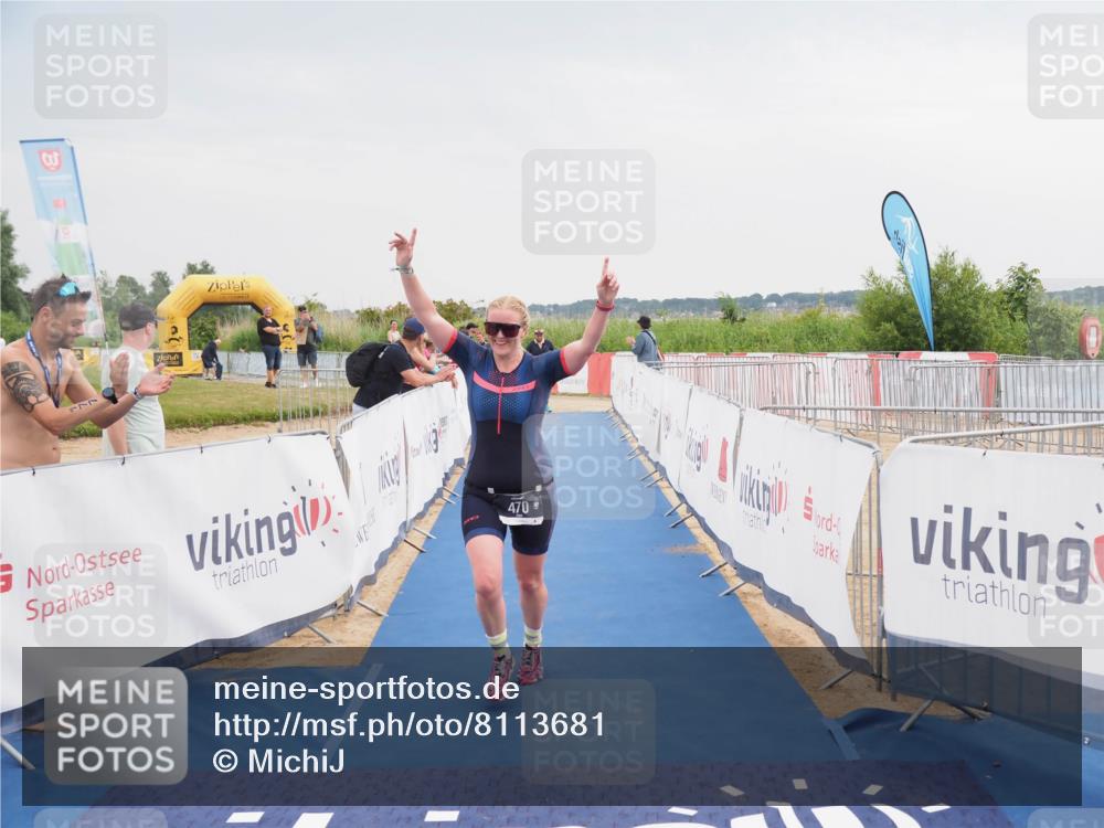 22.06.2025 - Viking Triathlon MichiJ http://msf.ph/oto/8113681 22.06.2025 16:44:51 Ziel 470 meine-sportfotos.de