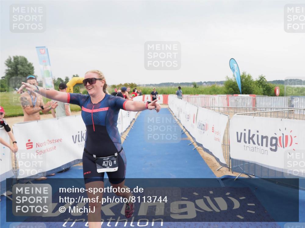 22.06.2025 - Viking Triathlon MichiJ http://msf.ph/oto/8113744 22.06.2025 16:44:52 Ziel 470 meine-sportfotos.de