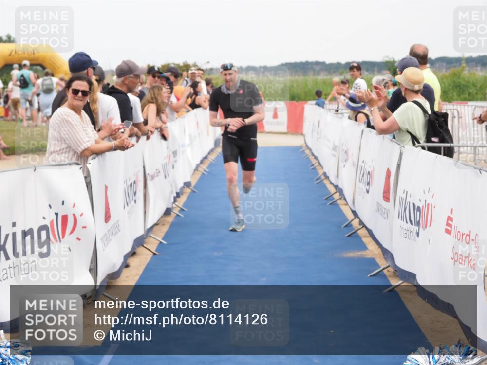 22.06.2025 - Viking Triathlon MichiJ http://msf.ph/oto/8114126 22.06.2025 15:04:52 Ziel 187, 215 meine-sportfotos.de