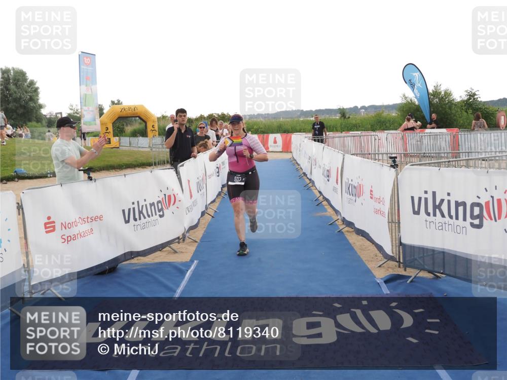 22.06.2025 - Viking Triathlon MichiJ http://msf.ph/oto/8119340 22.06.2025 16:28:28 Ziel 503 meine-sportfotos.de