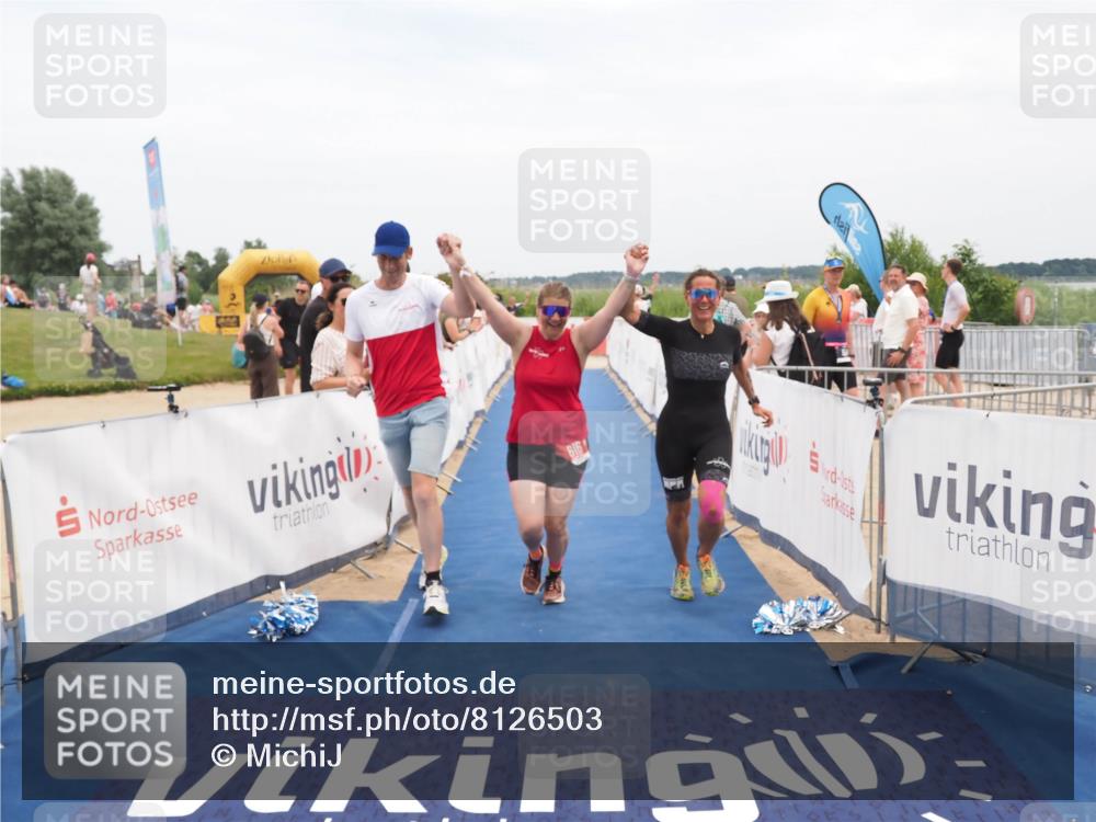 22.06.2025 - Viking Triathlon MichiJ http://msf.ph/oto/8126503 22.06.2025 15:18:09 Ziel 616 meine-sportfotos.de
