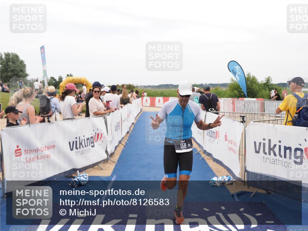 22.06.2025 - Viking Triathlon MichiJ http://msf.ph/oto/8126583 22.06.2025 15:23:20 Ziel 158 meine-sportfotos.de