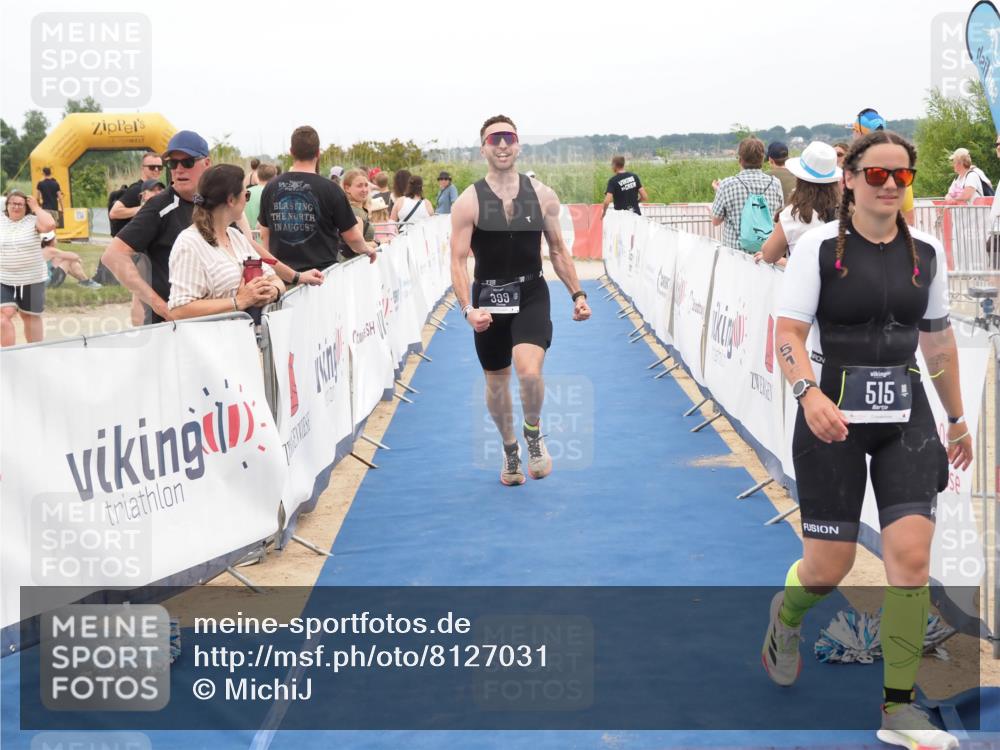22.06.2025 - Viking Triathlon MichiJ http://msf.ph/oto/8127031 22.06.2025 15:18:33 Ziel 175, 399 meine-sportfotos.de