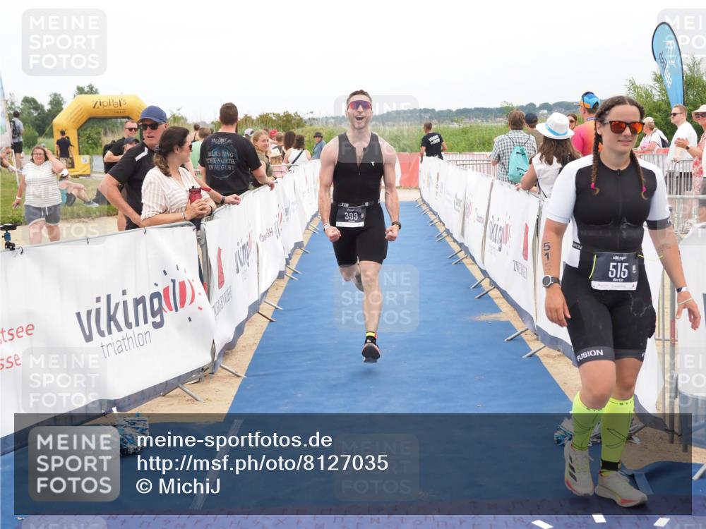 22.06.2025 - Viking Triathlon MichiJ http://msf.ph/oto/8127035 22.06.2025 15:18:34 Ziel 175, 399 meine-sportfotos.de