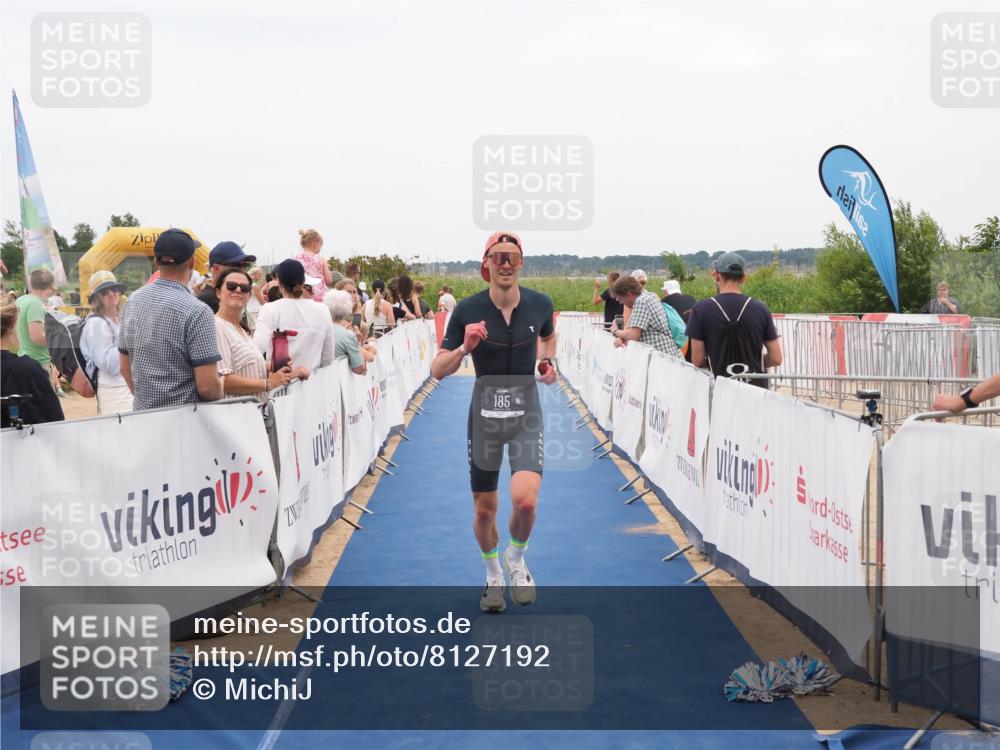 22.06.2025 - Viking Triathlon MichiJ http://msf.ph/oto/8127192 22.06.2025 15:24:26 Ziel 185 meine-sportfotos.de