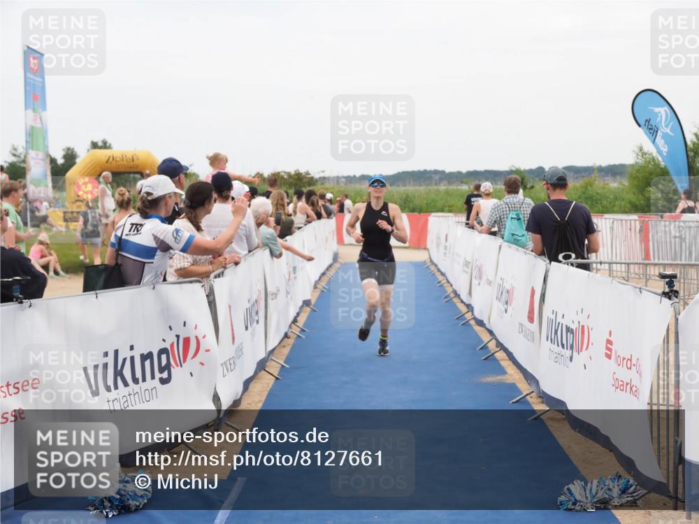 22.06.2025 - Viking Triathlon MichiJ http://msf.ph/oto/8127661 22.06.2025 15:24:55 Ziel 200 meine-sportfotos.de