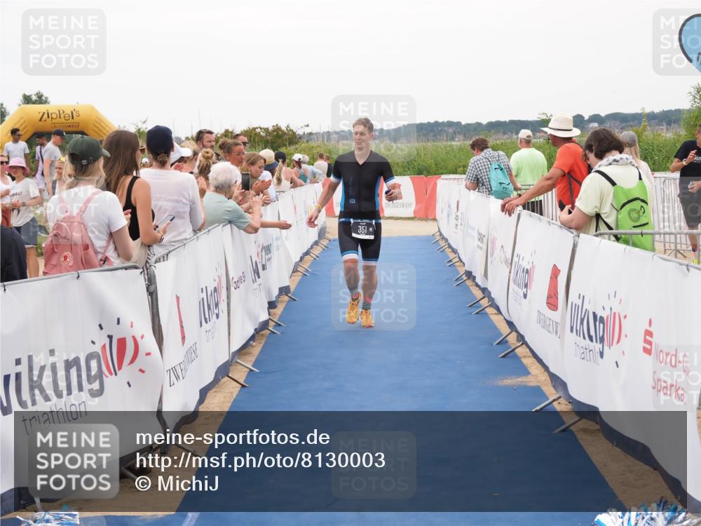 22.06.2025 - Viking Triathlon MichiJ http://msf.ph/oto/8130003 22.06.2025 15:29:51 Ziel 351 meine-sportfotos.de