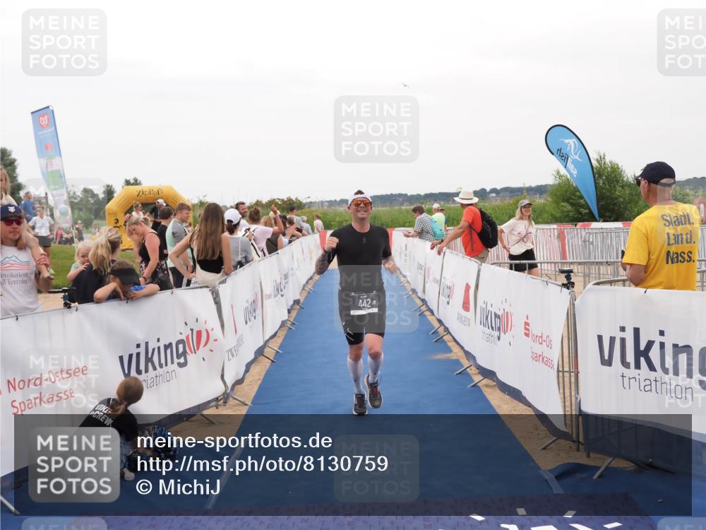 22.06.2025 - Viking Triathlon MichiJ http://msf.ph/oto/8130759 22.06.2025 15:32:32 Ziel 442 meine-sportfotos.de