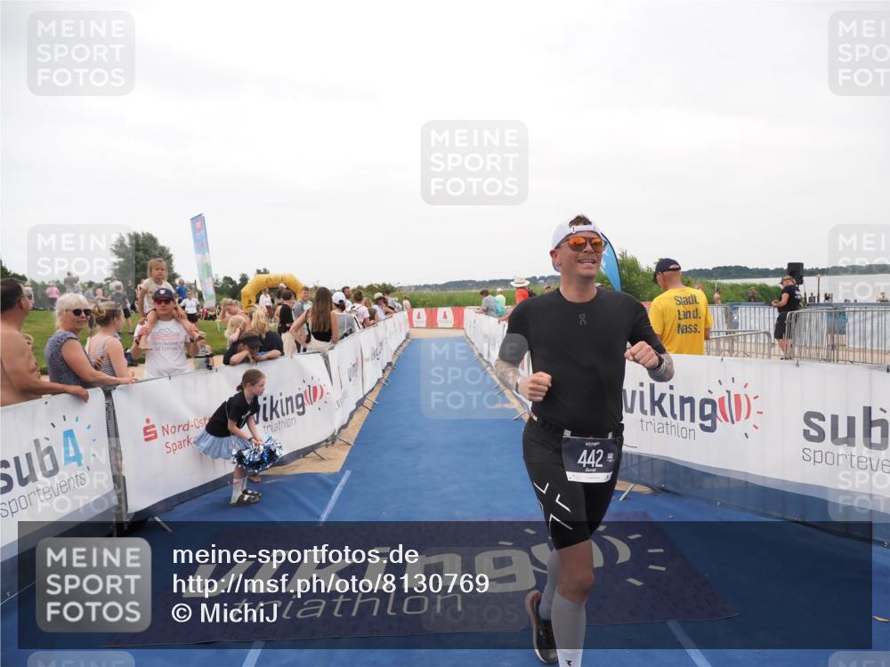 22.06.2025 - Viking Triathlon MichiJ http://msf.ph/oto/8130769 22.06.2025 15:32:33 Ziel 442 meine-sportfotos.de