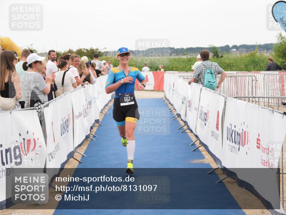 22.06.2025 - Viking Triathlon MichiJ http://msf.ph/oto/8131097 22.06.2025 15:35:11 Ziel 134, 553 meine-sportfotos.de