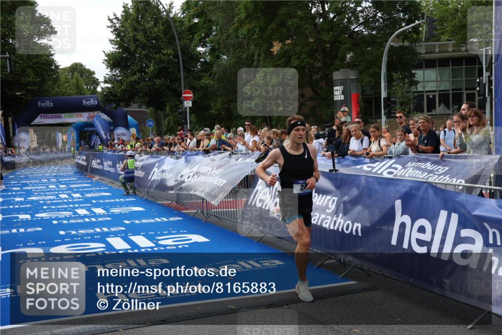 29.06.2025 - hella hamburg halbmarathon Zöllner http://msf.ph/oto/8165883 29.06.2025 10:06:04 Ziel 24 meine-sportfotos.de