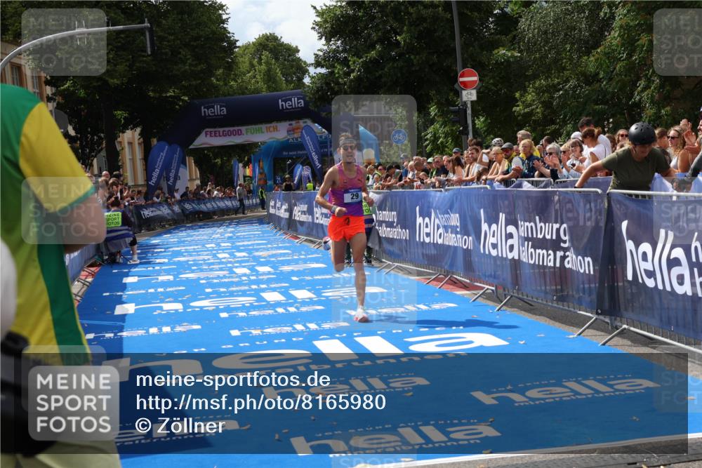 29.06.2025 - hella hamburg halbmarathon Zöllner http://msf.ph/oto/8165980 29.06.2025 10:09:04 Ziel 29 meine-sportfotos.de