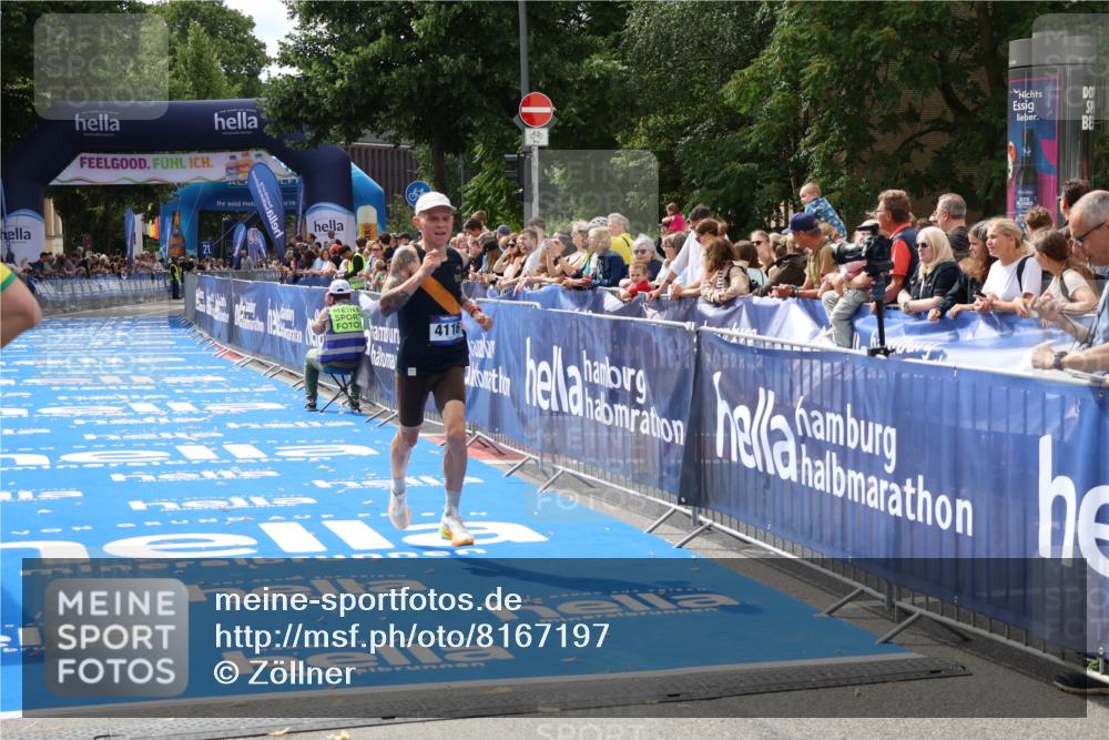 29.06.2025 - hella hamburg halbmarathon Zöllner http://msf.ph/oto/8167197 29.06.2025 10:17:12 Ziel 4116 meine-sportfotos.de