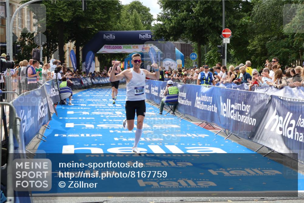 29.06.2025 - hella hamburg halbmarathon Zöllner http://msf.ph/oto/8167759 29.06.2025 10:18:58 Ziel 6380, 11342 meine-sportfotos.de