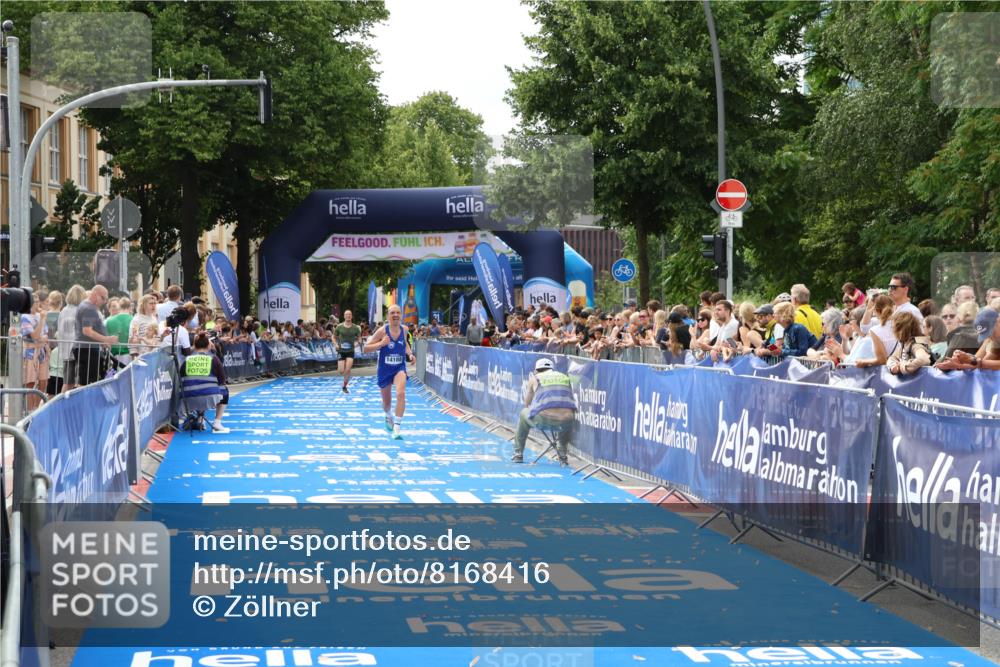 29.06.2025 - hella hamburg halbmarathon Zöllner http://msf.ph/oto/8168416 29.06.2025 10:19:59 Ziel 9255, 14188, 18848 meine-sportfotos.de