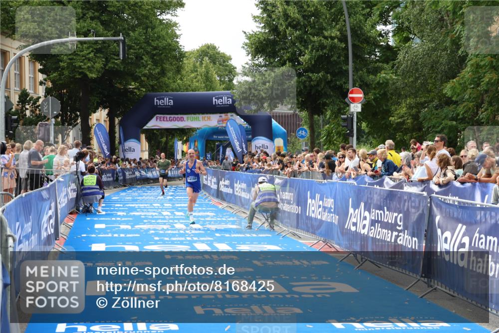 29.06.2025 - hella hamburg halbmarathon Zöllner http://msf.ph/oto/8168425 29.06.2025 10:19:59 Ziel 9255, 14188, 18848 meine-sportfotos.de
