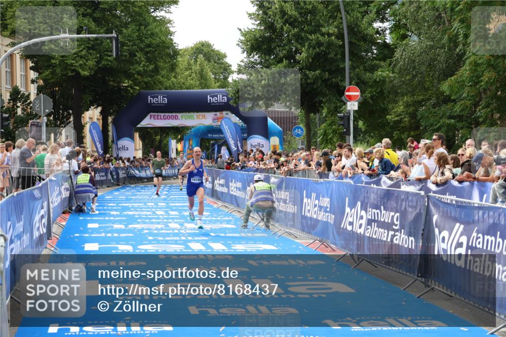29.06.2025 - hella hamburg halbmarathon Zöllner http://msf.ph/oto/8168437 29.06.2025 10:20:00 Ziel 9255, 14188, 18848 meine-sportfotos.de