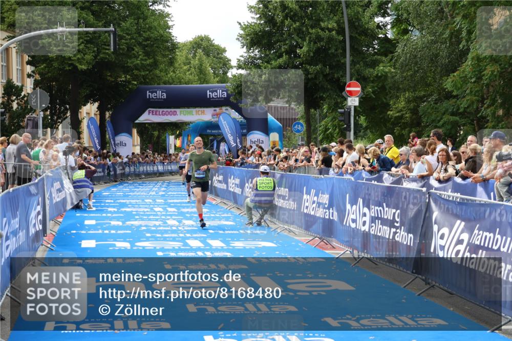 29.06.2025 - hella hamburg halbmarathon Zöllner http://msf.ph/oto/8168480 29.06.2025 10:20:03 Ziel 9255, 14188, 18848 meine-sportfotos.de