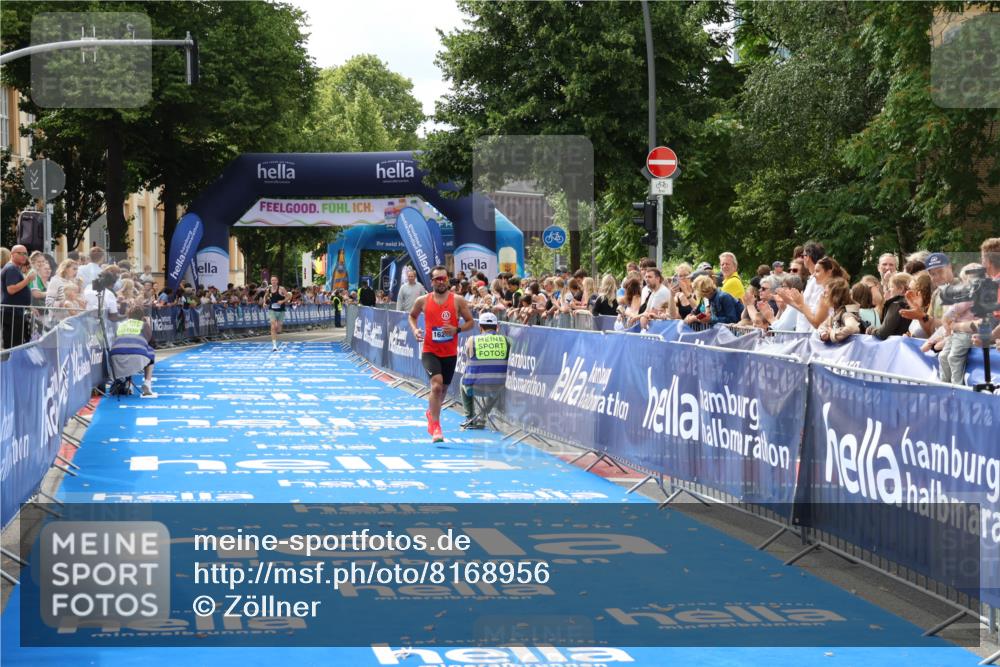 29.06.2025 - hella hamburg halbmarathon Zöllner http://msf.ph/oto/8168956 29.06.2025 10:20:22 Ziel 12373, 14302, 16245 meine-sportfotos.de