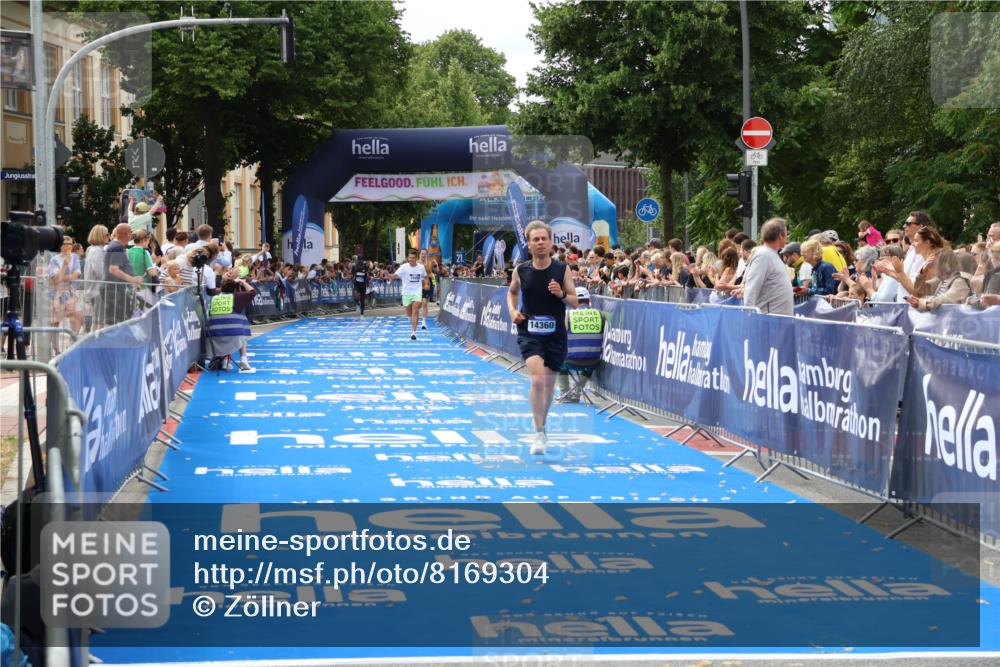 29.06.2025 - hella hamburg halbmarathon Zöllner http://msf.ph/oto/8169304 29.06.2025 10:20:48 Ziel 14360, 16988, 17402 meine-sportfotos.de