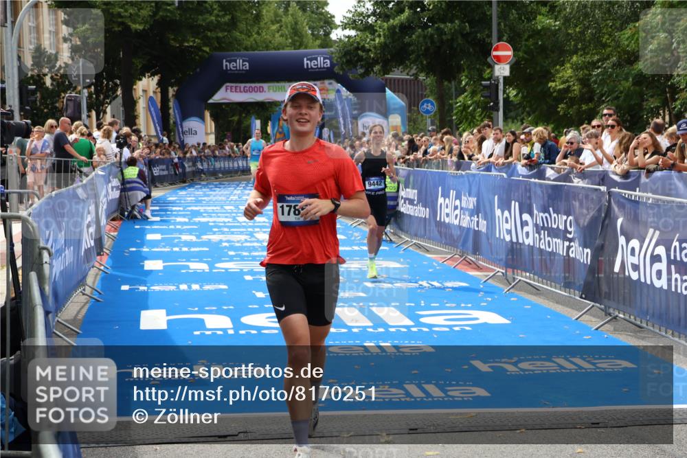 29.06.2025 - hella hamburg halbmarathon Zöllner http://msf.ph/oto/8170251 29.06.2025 10:21:39 Ziel 6559, 9442, 11965, 17856 meine-sportfotos.de