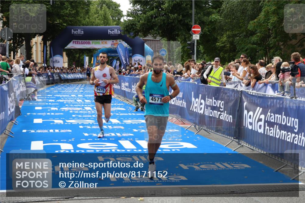 29.06.2025 - hella hamburg halbmarathon Zöllner http://msf.ph/oto/8171152 29.06.2025 10:22:29 Ziel 4571, 9475 meine-sportfotos.de