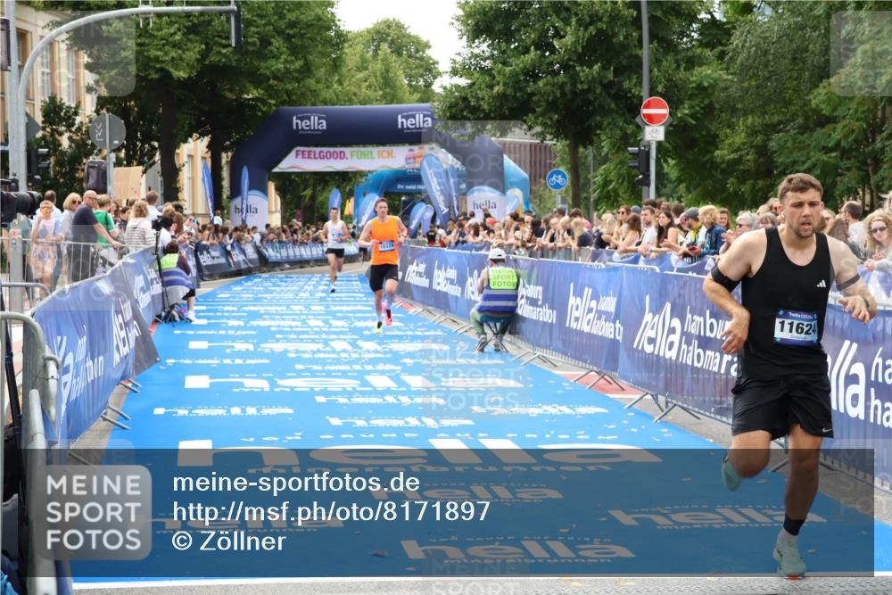 29.06.2025 - hella hamburg halbmarathon Zöllner http://msf.ph/oto/8171897 29.06.2025 10:23:02 Ziel 4128, 7862, 11624, 18328 meine-sportfotos.de
