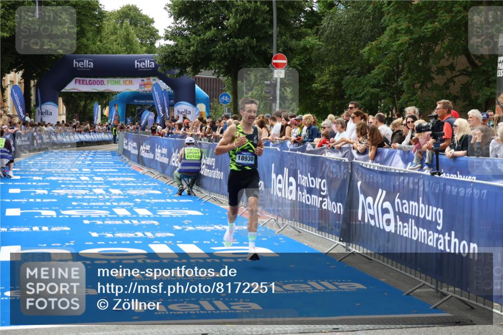 29.06.2025 - hella hamburg halbmarathon Zöllner http://msf.ph/oto/8172251 29.06.2025 10:23:15 Ziel 18930 meine-sportfotos.de