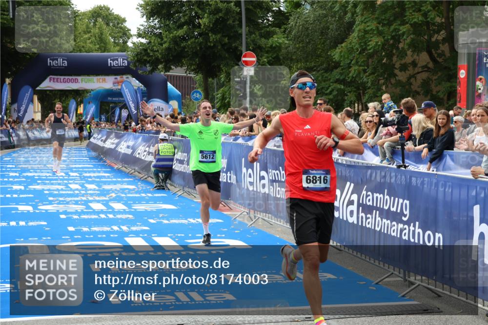 29.06.2025 - hella hamburg halbmarathon Zöllner http://msf.ph/oto/8174003 29.06.2025 10:24:23 Ziel 5612, 6816, 18695 meine-sportfotos.de