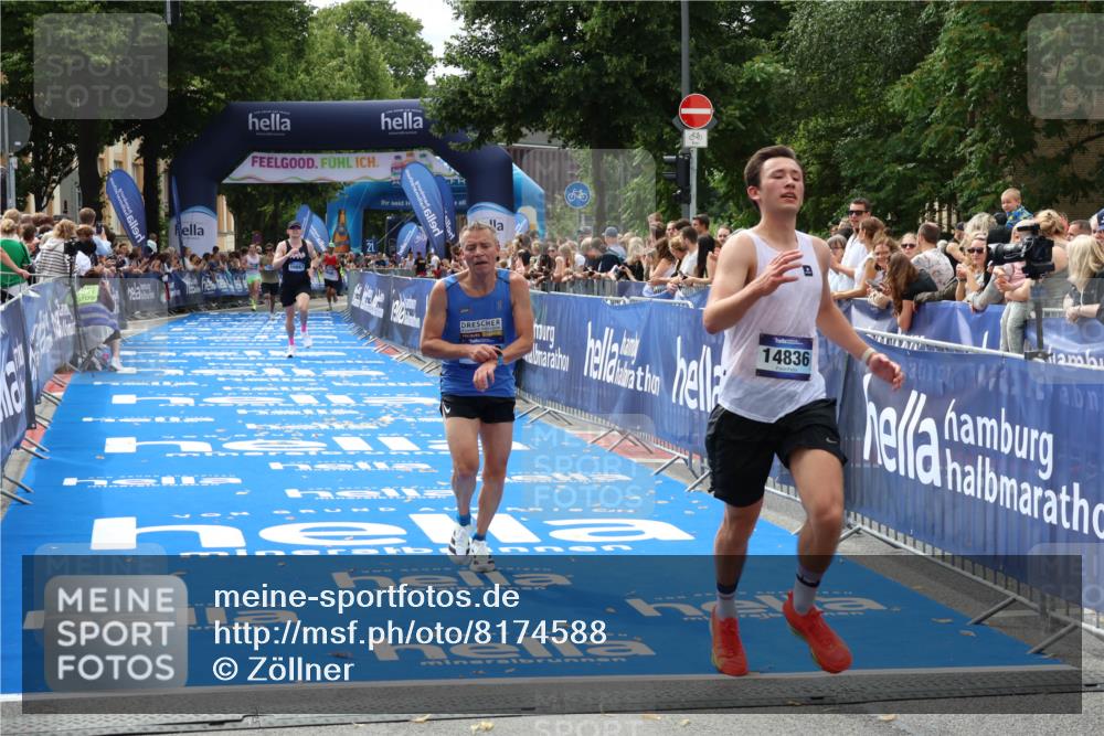 29.06.2025 - hella hamburg halbmarathon Zöllner http://msf.ph/oto/8174588 29.06.2025 10:25:01 Ziel 2483, 10867, 14836, 17752 meine-sportfotos.de