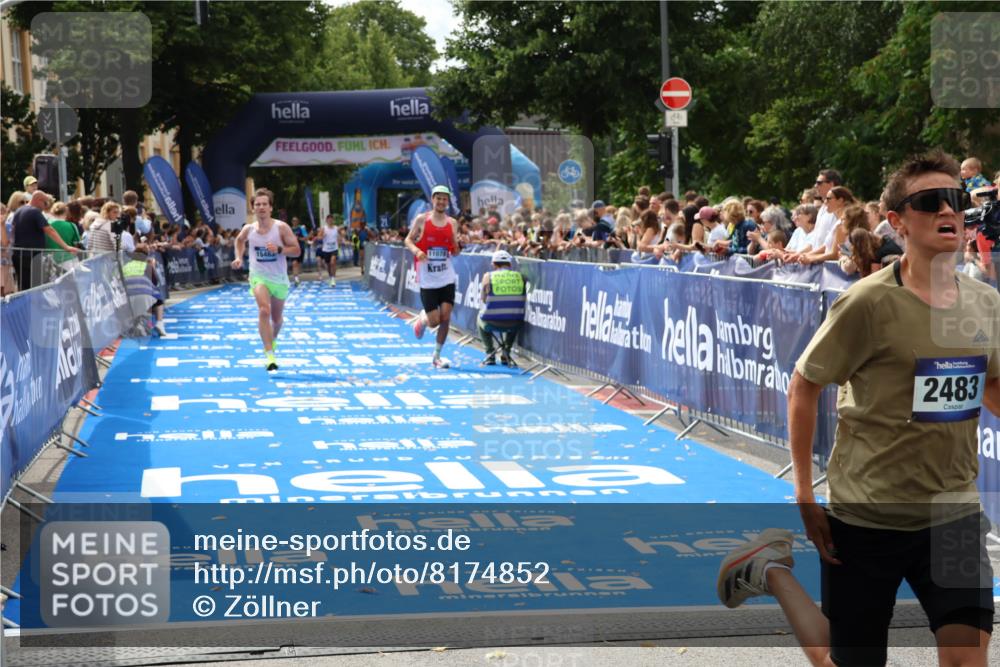 29.06.2025 - hella hamburg halbmarathon Zöllner http://msf.ph/oto/8174852 29.06.2025 10:25:09 Ziel 2483, 11078, 13913, 15483 meine-sportfotos.de