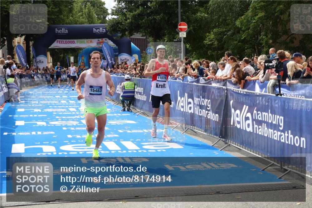 29.06.2025 - hella hamburg halbmarathon Zöllner http://msf.ph/oto/8174914 29.06.2025 10:25:11 Ziel 8376, 11078, 13913, 15483 meine-sportfotos.de