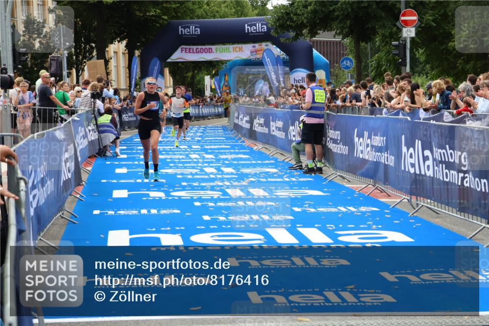 29.06.2025 - hella hamburg halbmarathon Zöllner http://msf.ph/oto/8176416 29.06.2025 10:27:18 Ziel 9097, 15583, 18037, 18124 meine-sportfotos.de