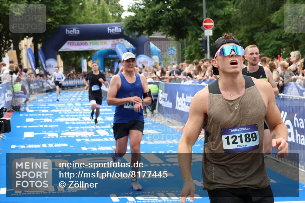 29.06.2025 - hella hamburg halbmarathon Zöllner http://msf.ph/oto/8177445 29.06.2025 10:28:08 Ziel 10485, 13383, 14757, 15883, 17488 meine-sportfotos.de