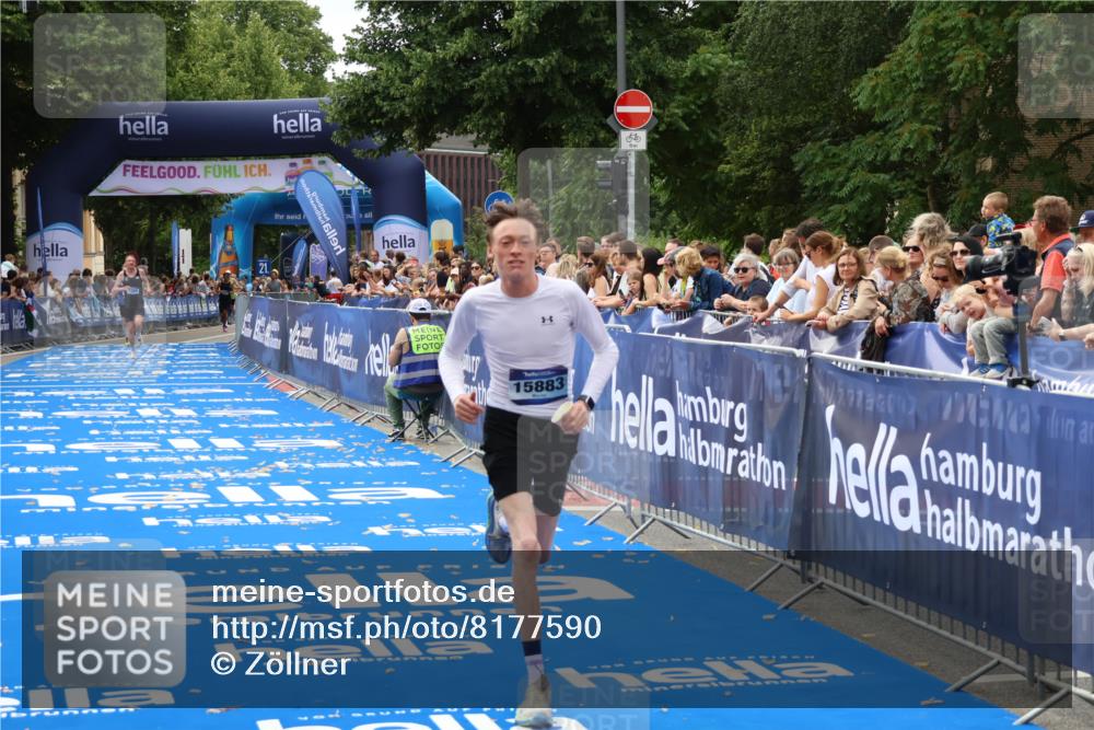29.06.2025 - hella hamburg halbmarathon Zöllner http://msf.ph/oto/8177590 29.06.2025 10:28:13 Ziel 15883 meine-sportfotos.de