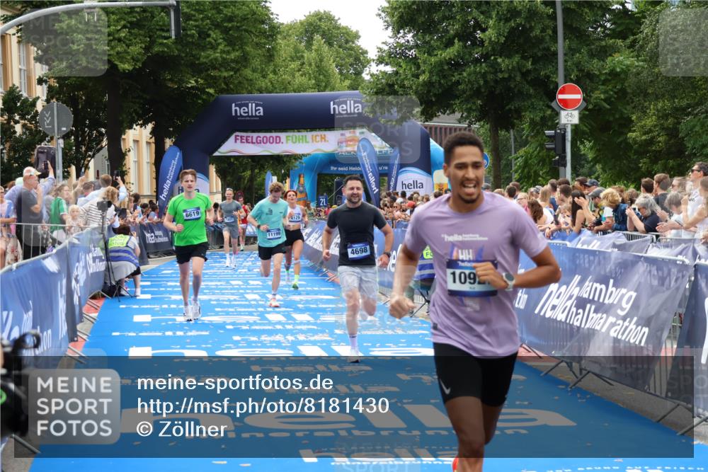 29.06.2025 - hella hamburg halbmarathon Zöllner http://msf.ph/oto/8181430 29.06.2025 10:32:01 Ziel 1407, 4129, 4698, 6619, 10927, 11199 meine-sportfotos.de