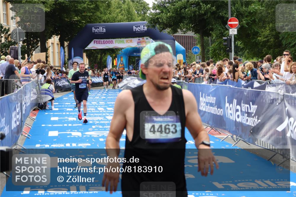 29.06.2025 - hella hamburg halbmarathon Zöllner http://msf.ph/oto/8183910 29.06.2025 10:33:03 Ziel 4463, 11169, 18679 meine-sportfotos.de