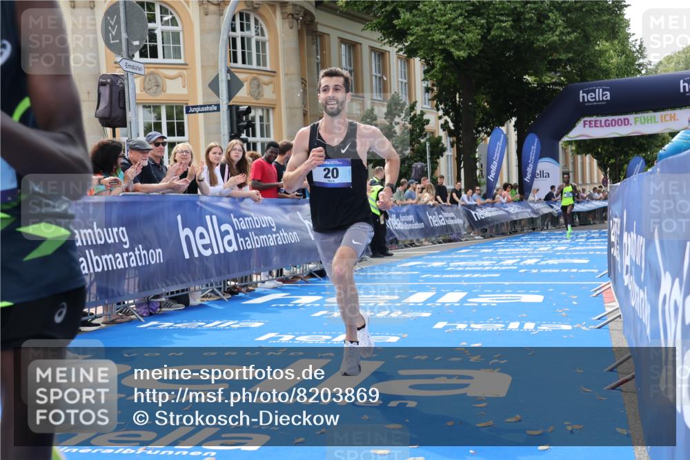 29.06.2025 - hella hamburg halbmarathon Strokosch-Dieckow http://msf.ph/oto/8203869 29.06.2025 10:04:25 Ziel 8, 20, 58, 59 meine-sportfotos.de