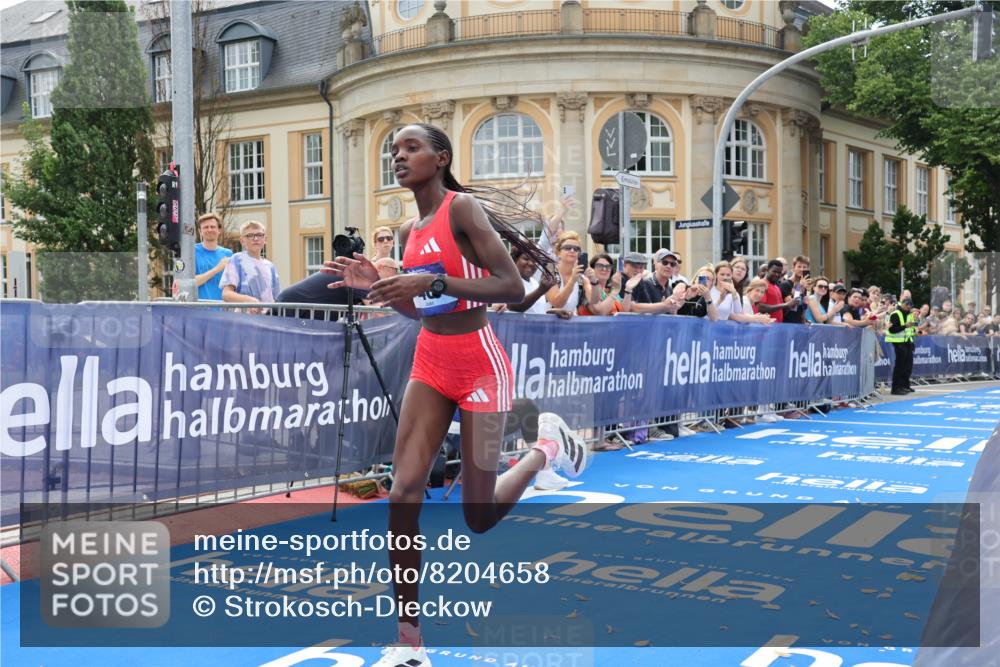 29.06.2025 - hella hamburg halbmarathon Strokosch-Dieckow http://msf.ph/oto/8204658 29.06.2025 10:10:10 Ziel 48 meine-sportfotos.de