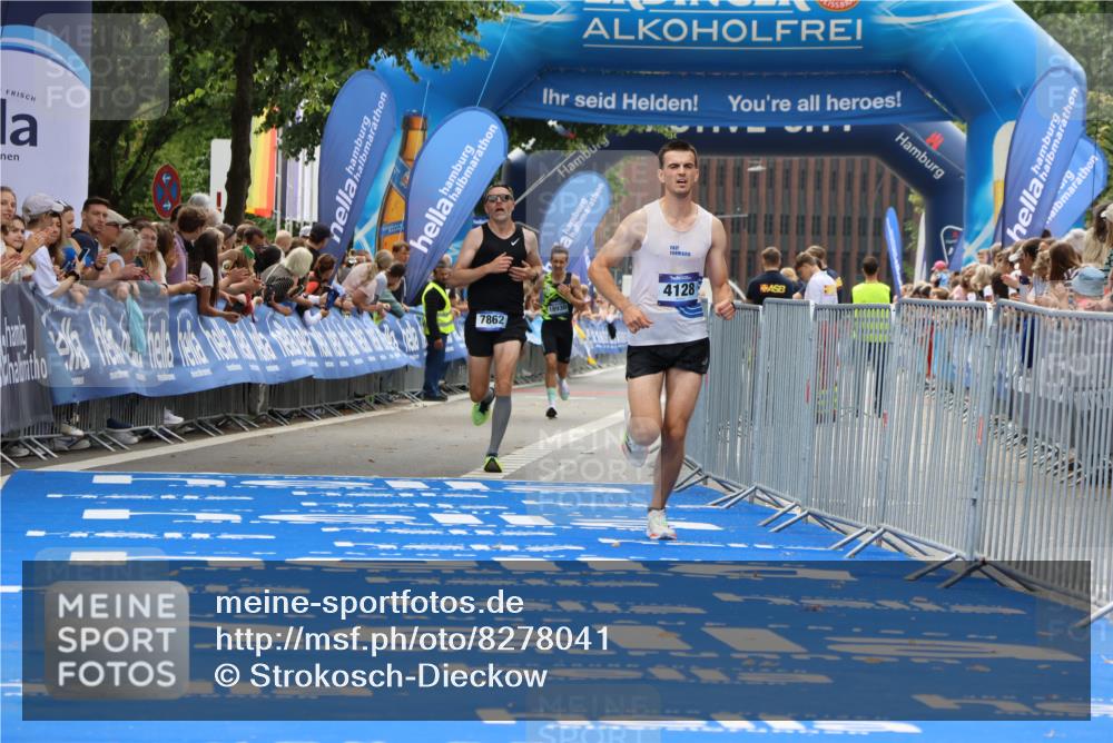 29.06.2025 - hella hamburg halbmarathon Strokosch-Dieckow http://msf.ph/oto/8278041 29.06.2025 10:22:59 Ziel 4128, 7862, 11624, 18328 meine-sportfotos.de