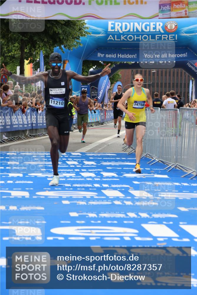 29.06.2025 - hella hamburg halbmarathon Strokosch-Dieckow http://msf.ph/oto/8287357 29.06.2025 10:20:50 Ziel 11210, 14766, 16988, 17402, 19075 meine-sportfotos.de
