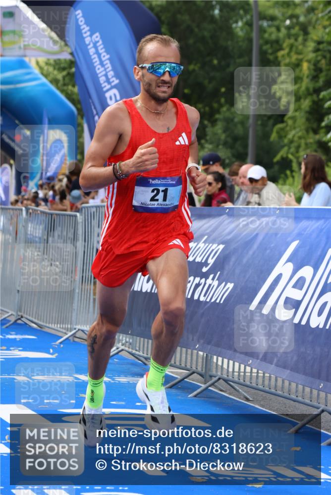 29.06.2025 - hella hamburg halbmarathon Strokosch-Dieckow http://msf.ph/oto/8318623 29.06.2025 10:05:09 Ziel 19, 21, 20052, 20518 meine-sportfotos.de