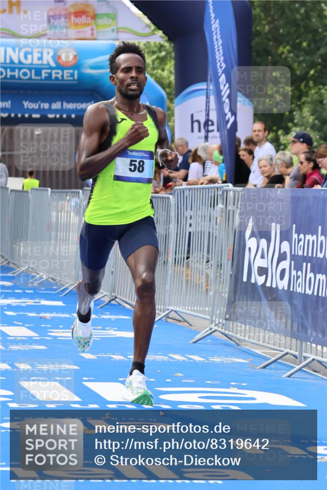 29.06.2025 - hella hamburg halbmarathon Strokosch-Dieckow http://msf.ph/oto/8319642 29.06.2025 10:04:31 Ziel 58, 59 meine-sportfotos.de