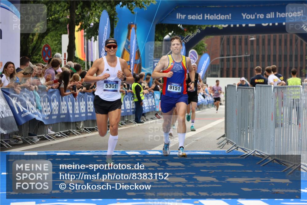 29.06.2025 - hella hamburg halbmarathon Strokosch-Dieckow http://msf.ph/oto/8383152 29.06.2025 10:23:39 Ziel 5301, 6699, 7834, 9151, 16169 meine-sportfotos.de