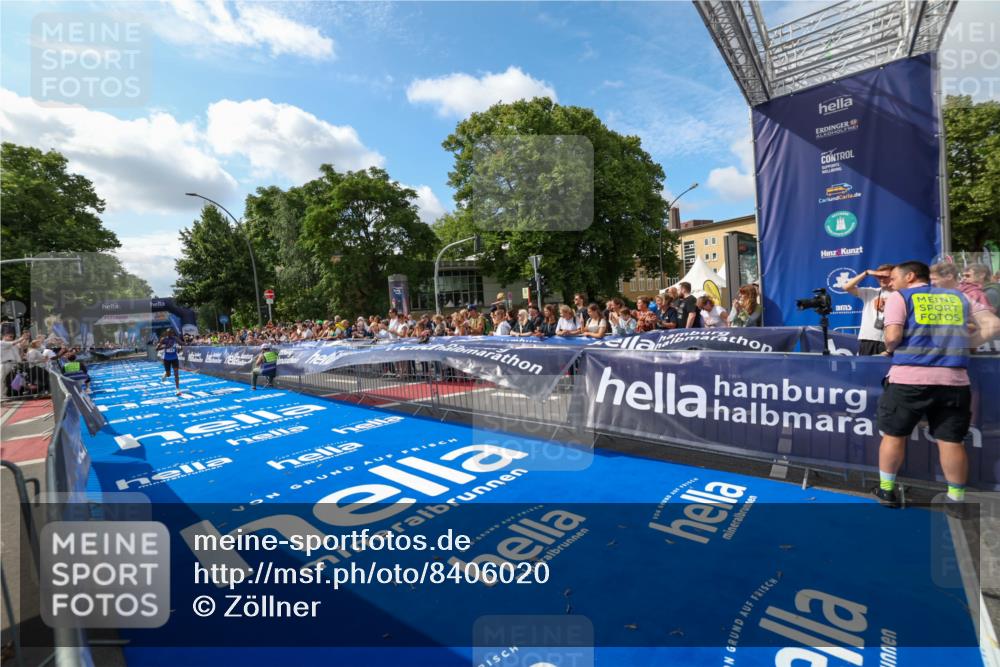 29.06.2025 - hella hamburg halbmarathon Zöllner http://msf.ph/oto/8406020 29.06.2025 10:06:32 Ziel 14 meine-sportfotos.de