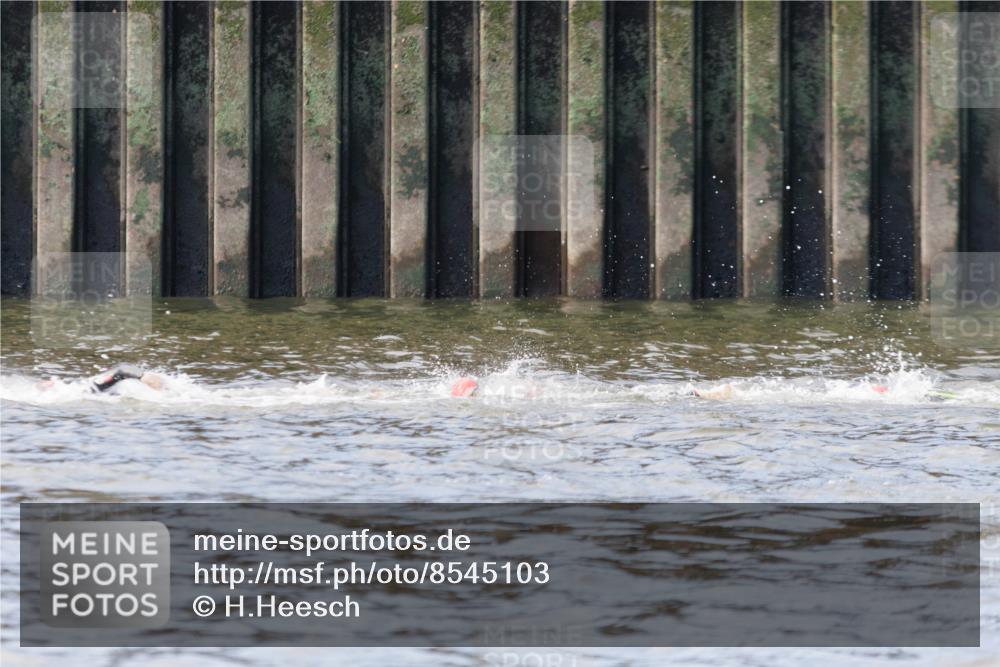 10.08.2025 - GEWOBA Citytriathlon Bremen H.Heesch http://msf.ph/oto/8545103 10.08.2025 10:04:36 Schwimmen  meine-sportfotos.de